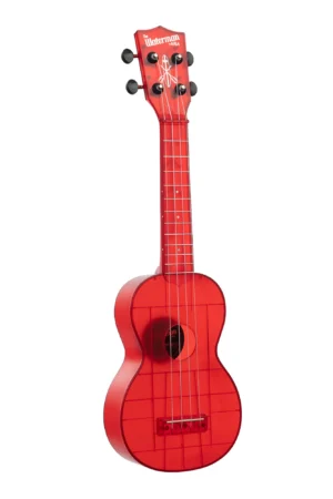 KALA WATERMAN MARITIME RED TRANSPARENT SOPRANO UKULELE