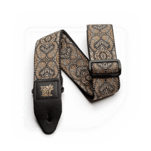 ERNIE BALL STRAP JACQUARD GOLD AND BLACK PAISLEY