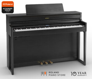 ROLAND HP704-CH PREMIUM DIGITAL PIANO: CHARCOAL BLACK
