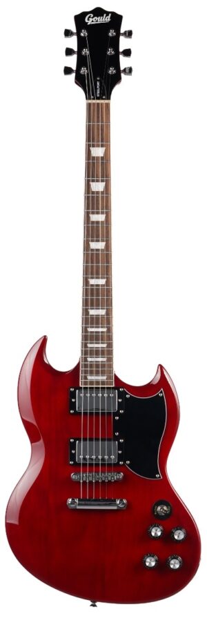 Gould Steelport Electric Guitar Dark Cherry Red