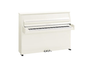 Yamaha B10 Upright Acoustic Piano Polished White Chrome