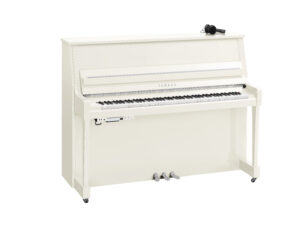 Yamaha B20SC3-PWHC Silent Upright Piano 116cm Polished White Chrome Fittings
