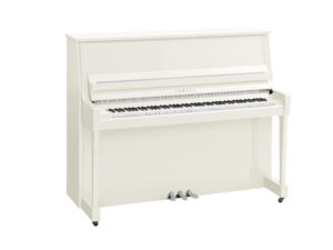 Yamaha B30 Upright Acoustic Piano Polished White Chrome