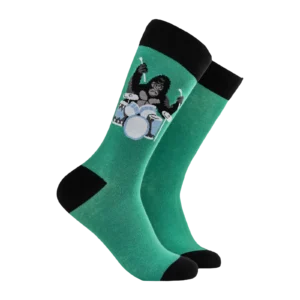 Socktopus Gorilla Drumming Socks Green UK 9–12