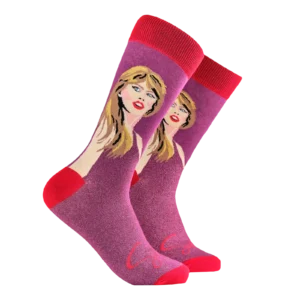 Socktopus Taylor Swift Socks Swifties Pink UK 4–8